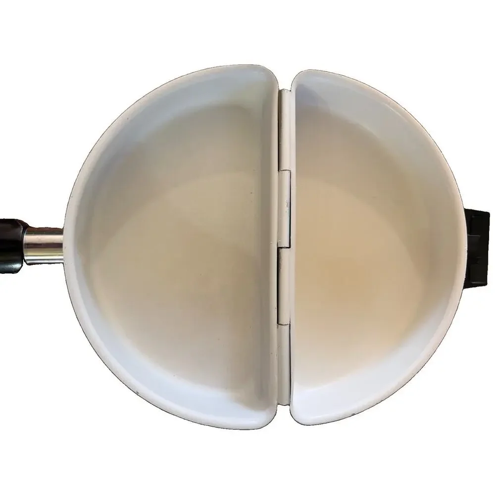 Vintage Bounty by Wear-Ever Hinged Omelette Pan Green Non-Stick USA Made 10”